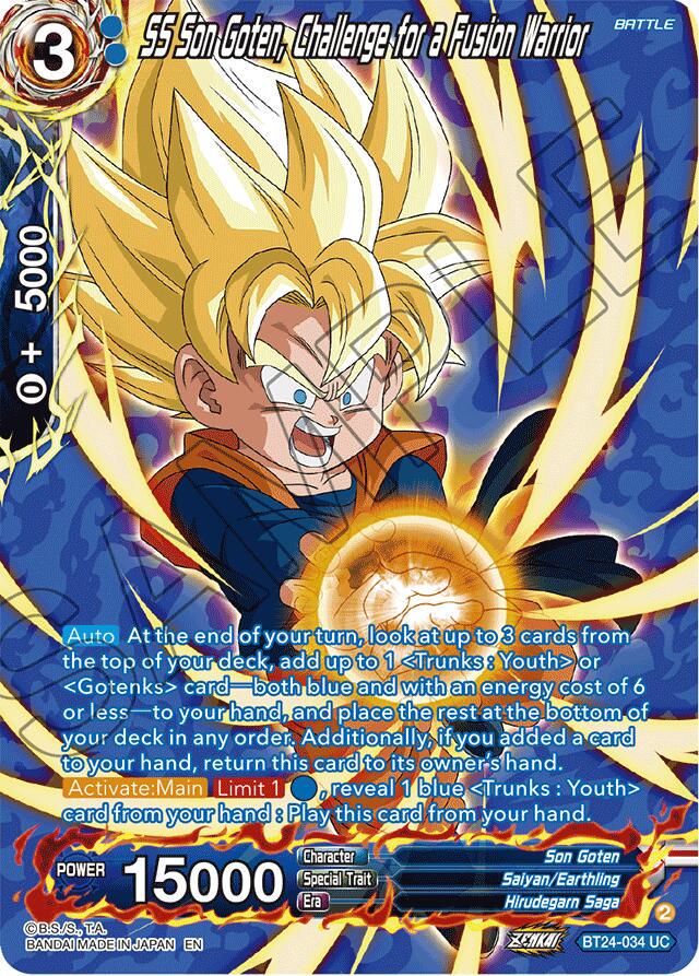 SS Son Goten, Challenge for a Fusion Warrior [Silver Foil] BT24-034