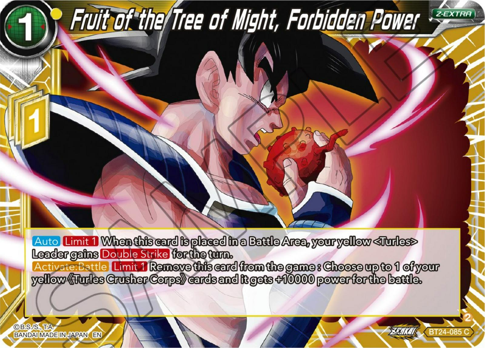 Fruit of the Tree of Might, Forbidden Power BT24-085