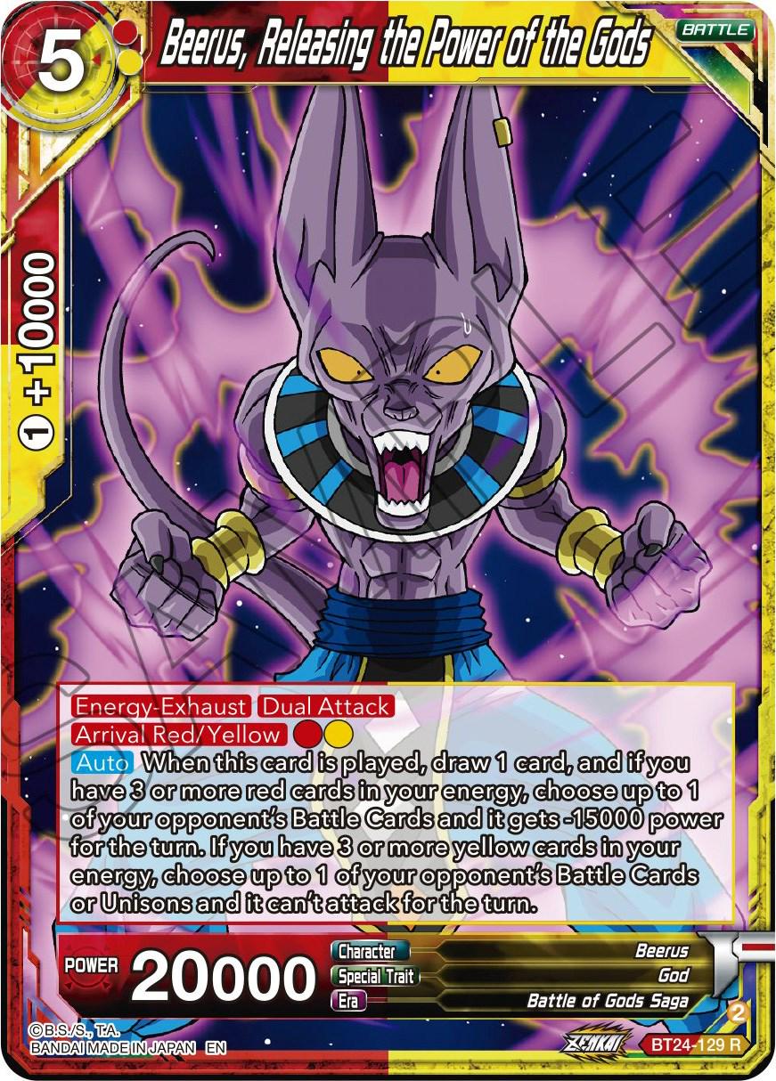 Beerus, Releasing the Power of the Gods BT24-129