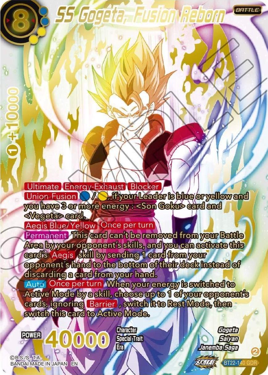 SS Gogeta, Fusion Reborn [GDR Foil] BT22-140