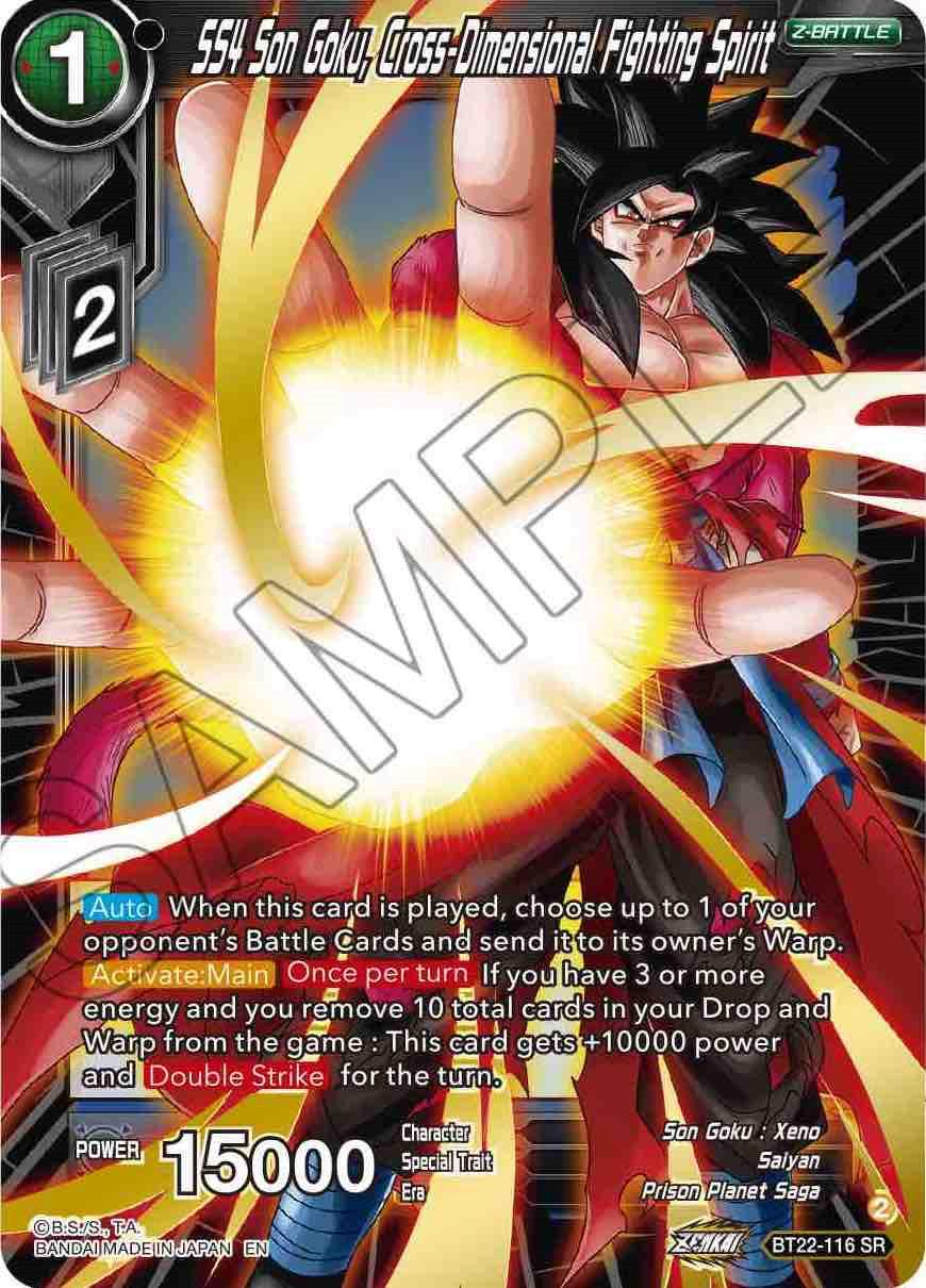 SS4 Son Goku, Cross Dimensional Fighting Spirit BT22-116