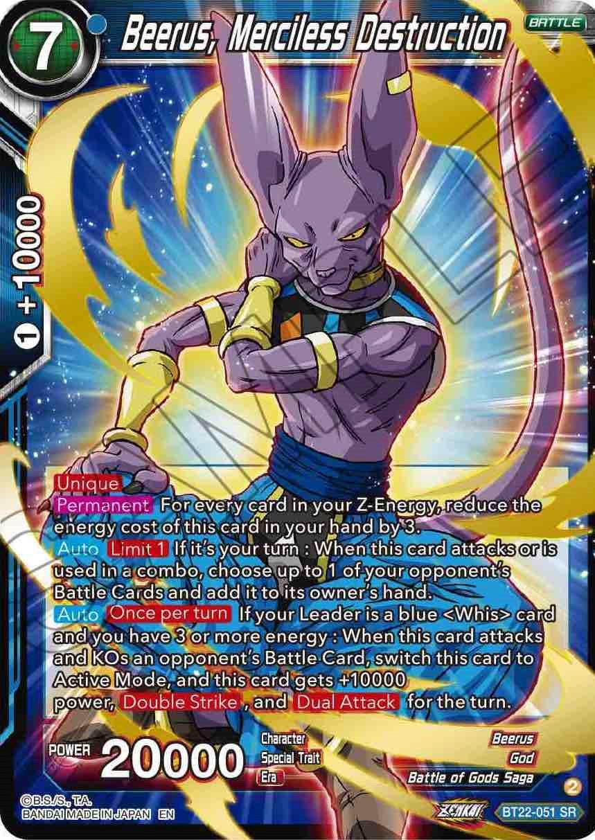 Beerus, Merciless Destruction BT22-051