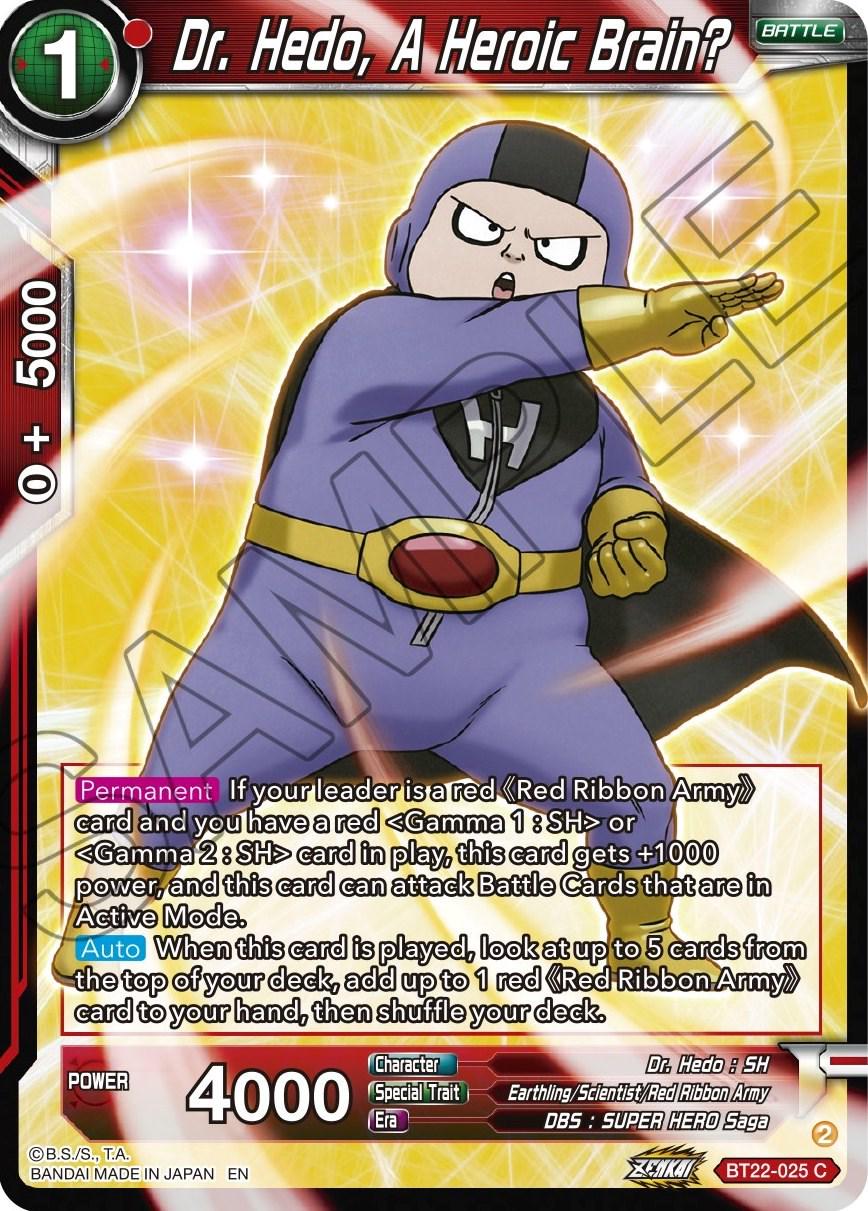 Dr Hedo, A Heroic Brain? BT22-025