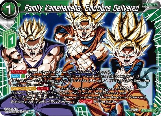 Family Kamehameha, Emotions Delivered BT22-059