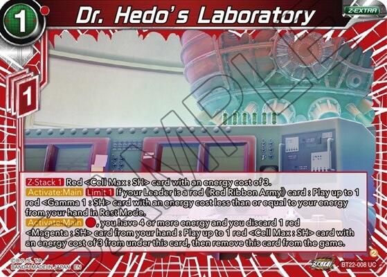 Dr. Hedo's Laboratory BT22-008