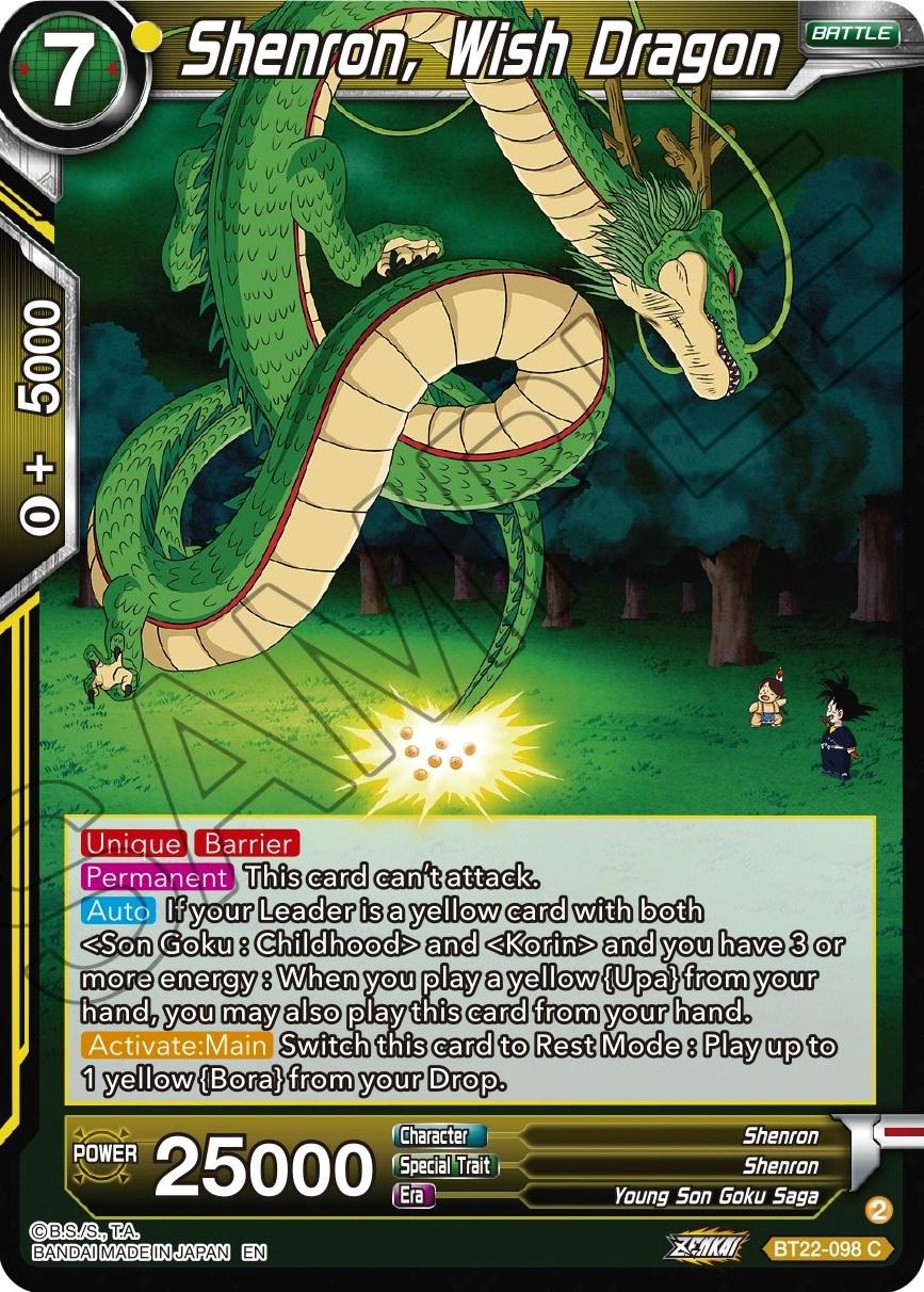Shenron, Wish Dragon BT22-098