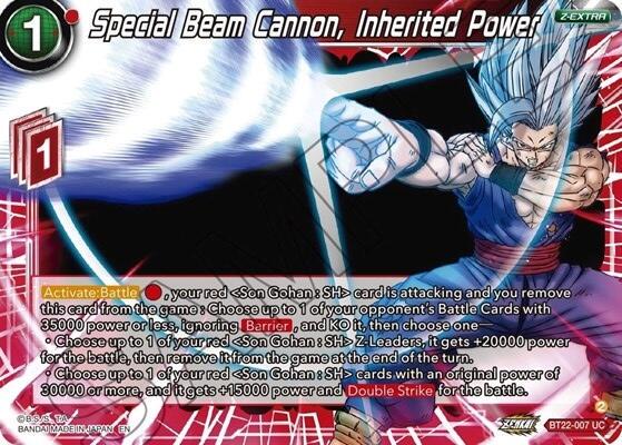 Special Beam Cannon, Inherited Power BT22-007