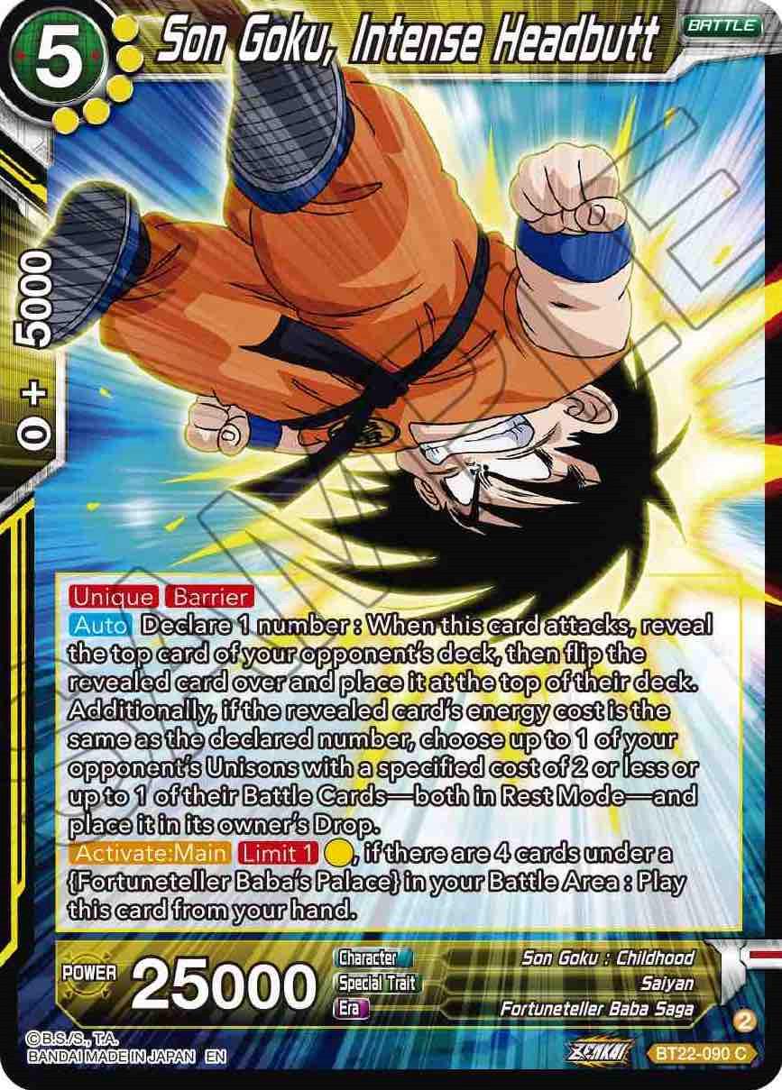 Son Goku, Intense Headbutt BT22-090
