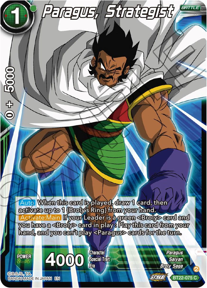 Paragus, Strategist BT22-075
