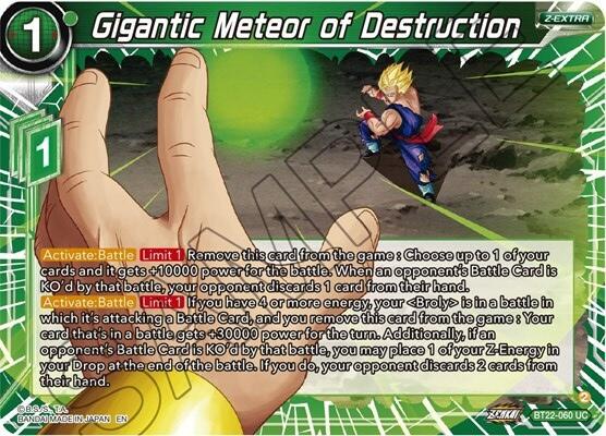 Gigantic Meteor of Destruction BT22-060
