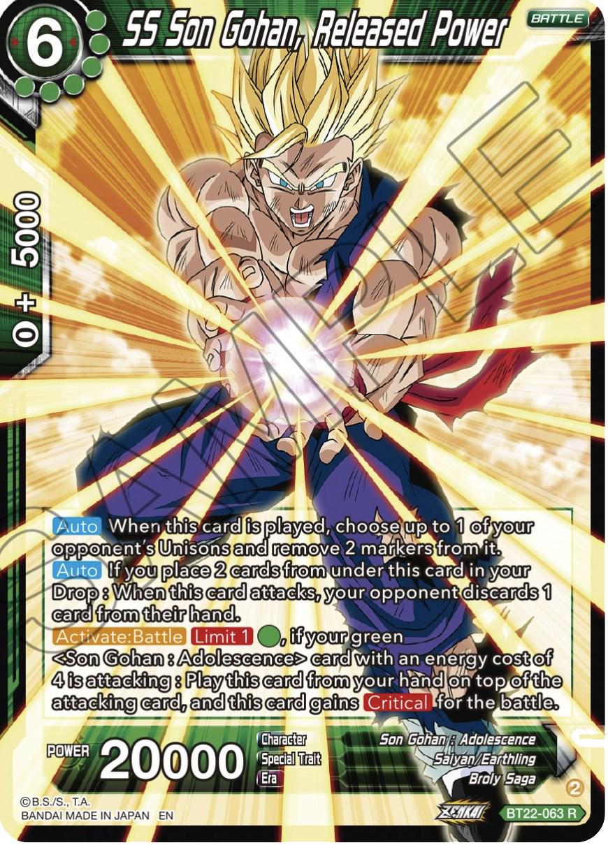 SS Son Gohan, Released Power BT22-063