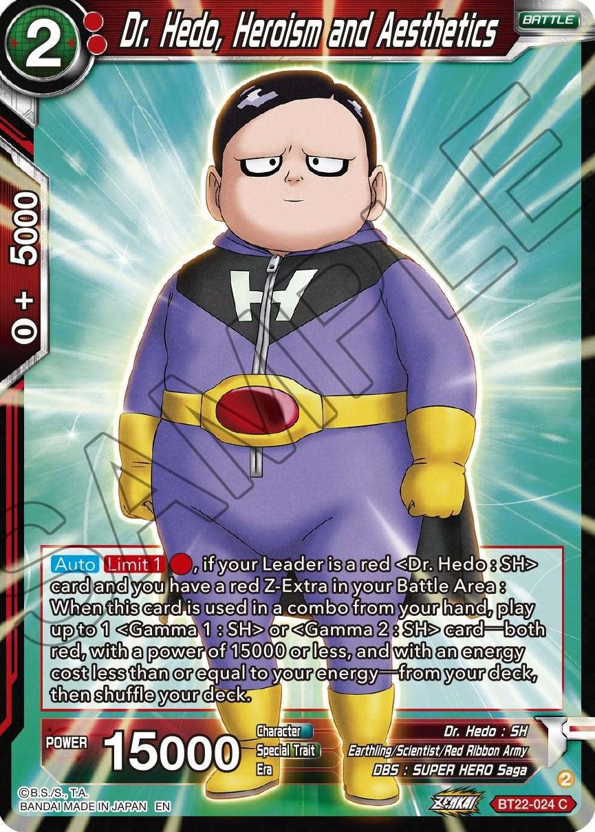 Dr. Hedo, Heroism and Aesthetics BT22-024