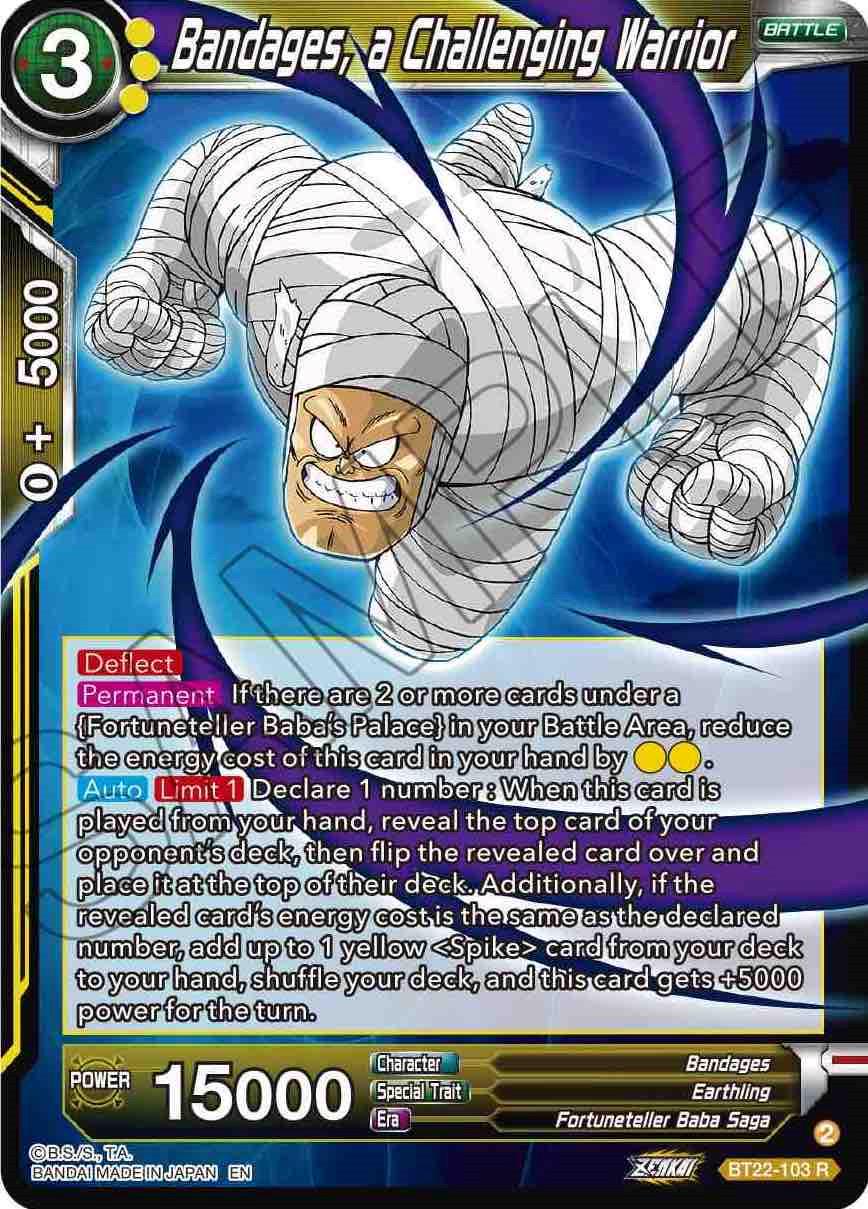 Bandages, a Challenging Warrior BT22-103