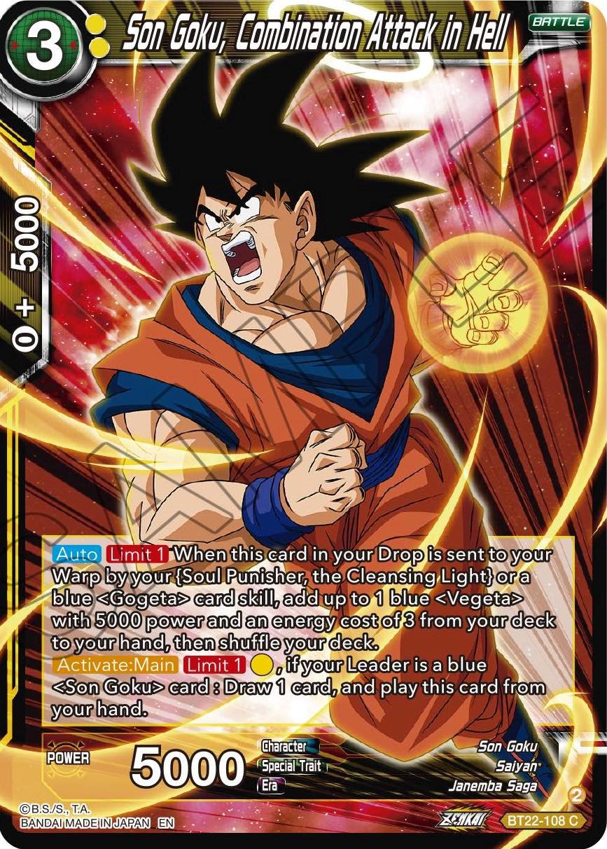 Son Goku, Combination Attack in Hell BT22-108