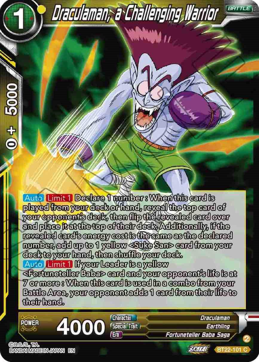 Draculaman, a Challenging Warrior BT22-101