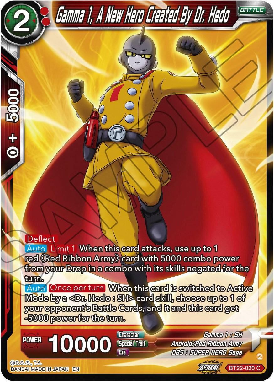 Gamma 1, A New Hero Created By Dr. Hedo BT22-020