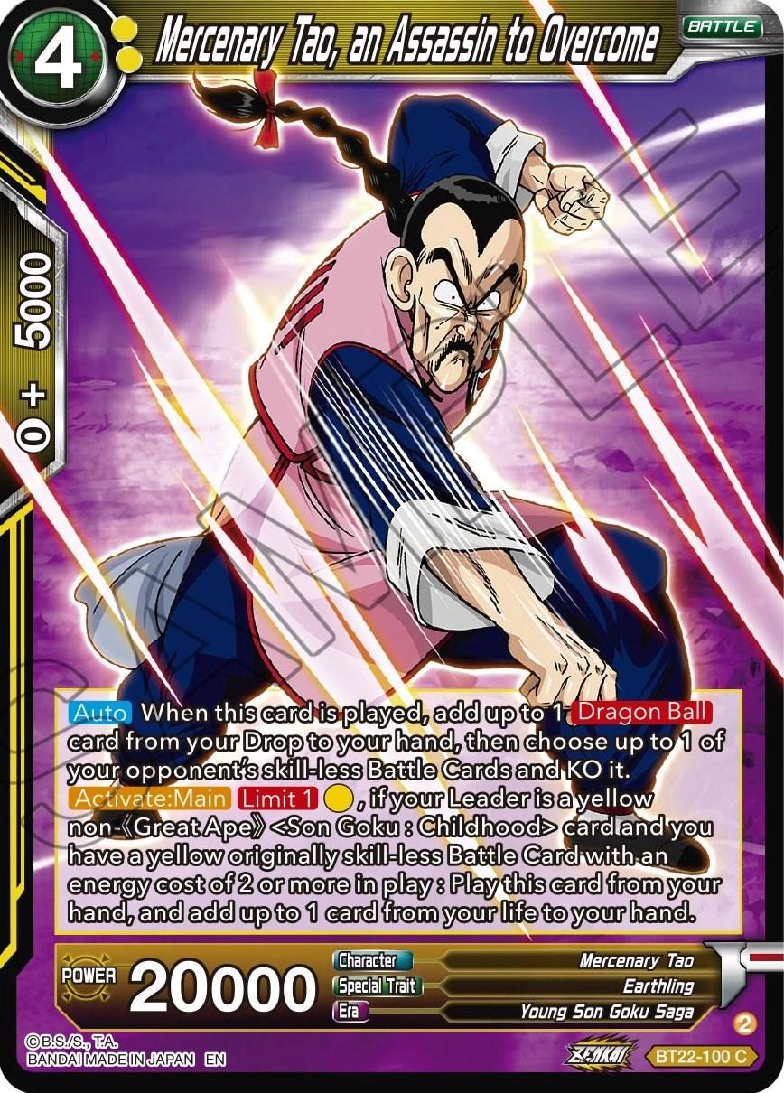 Mercenary Tao, an Assassin to Overcome BT22-100