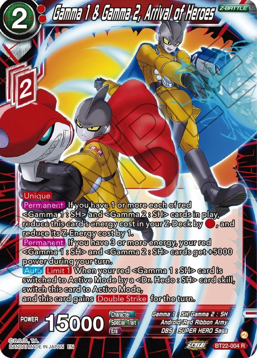 Gamma 1 & Gamma 2, Arrival of Heroes BT22-004