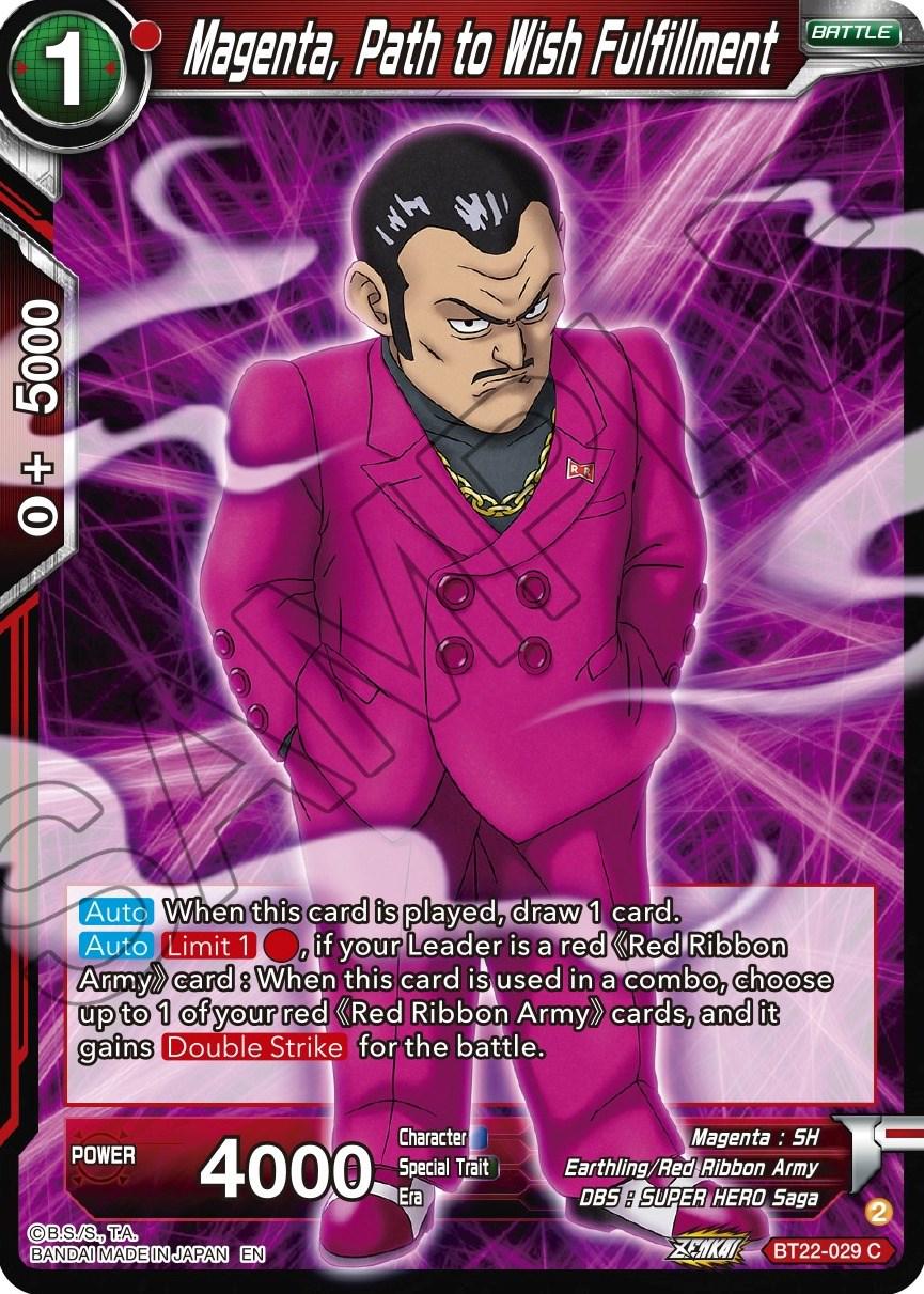 Magenta, Path to Wish Fulfillment BT22-029
