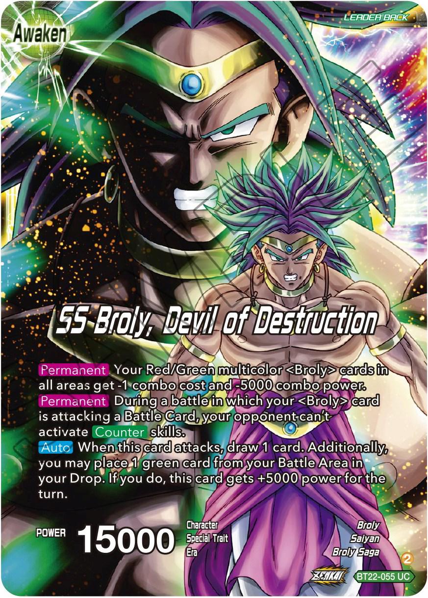 Broly & Paragus // SS Broly, Devil of Destruction BT22-055