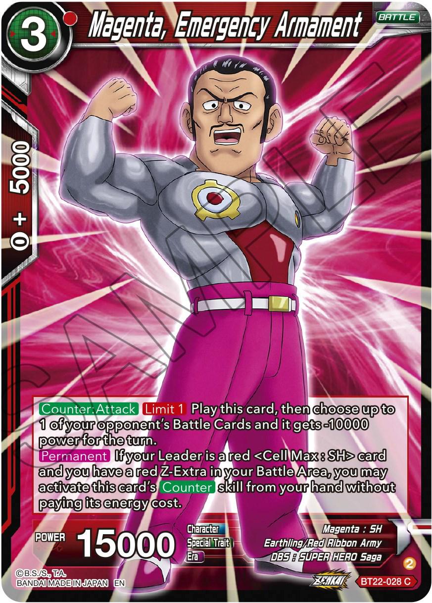 Magenta, Emergency Armament BT22-028