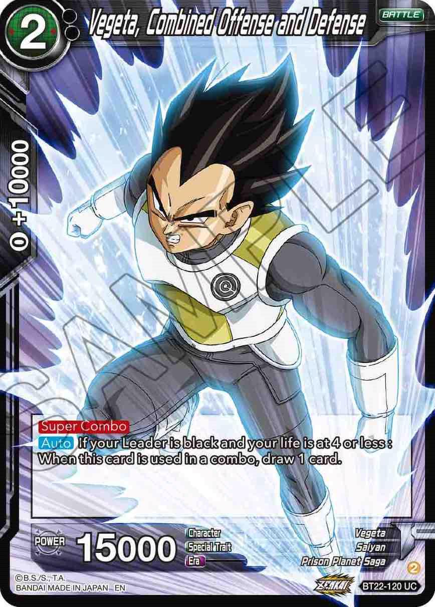 Vegeta, Combined Offense and Defense BT22-120