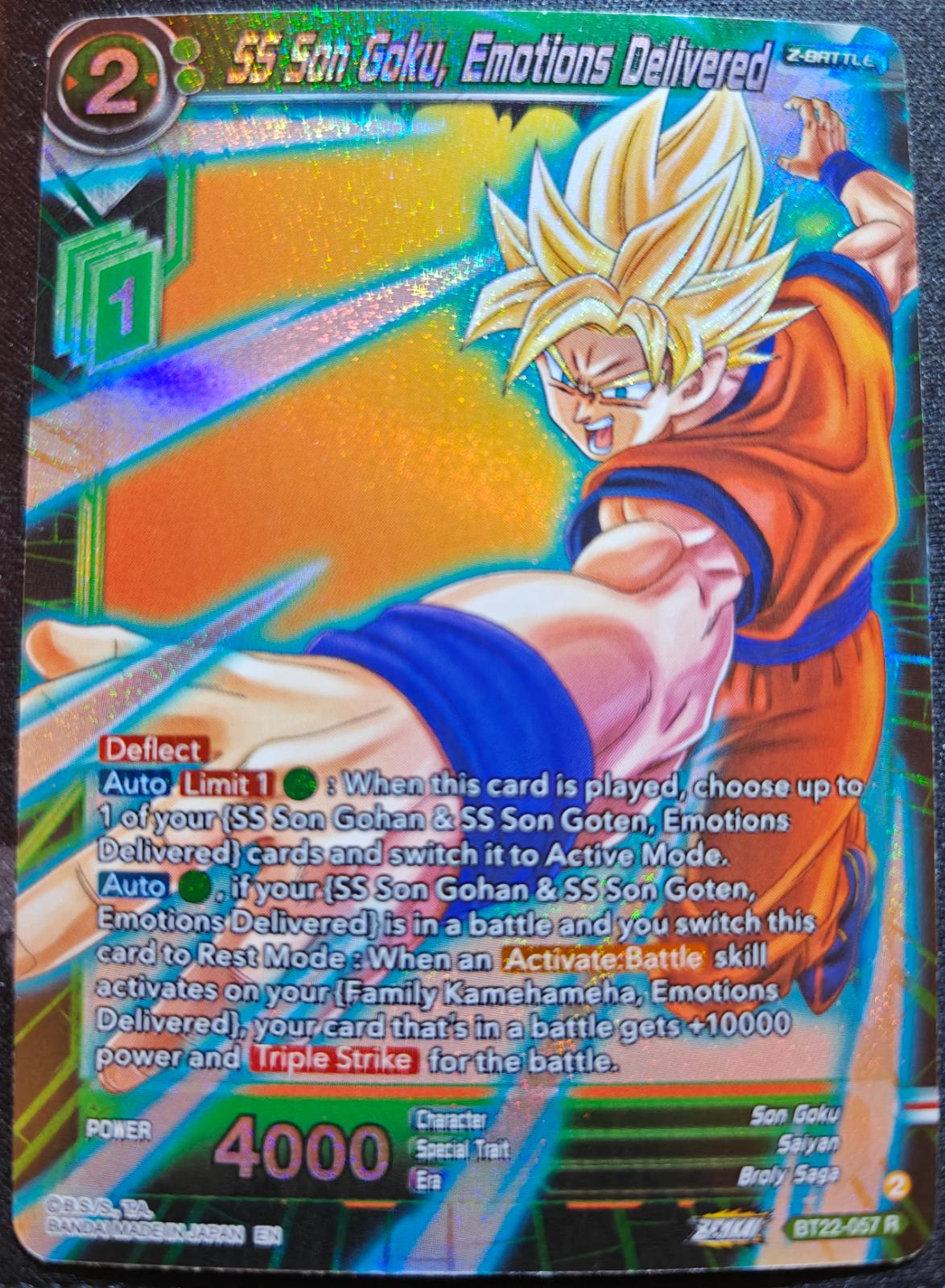 SS Son Goku, Emotions Delivered [Foil] BT22-057