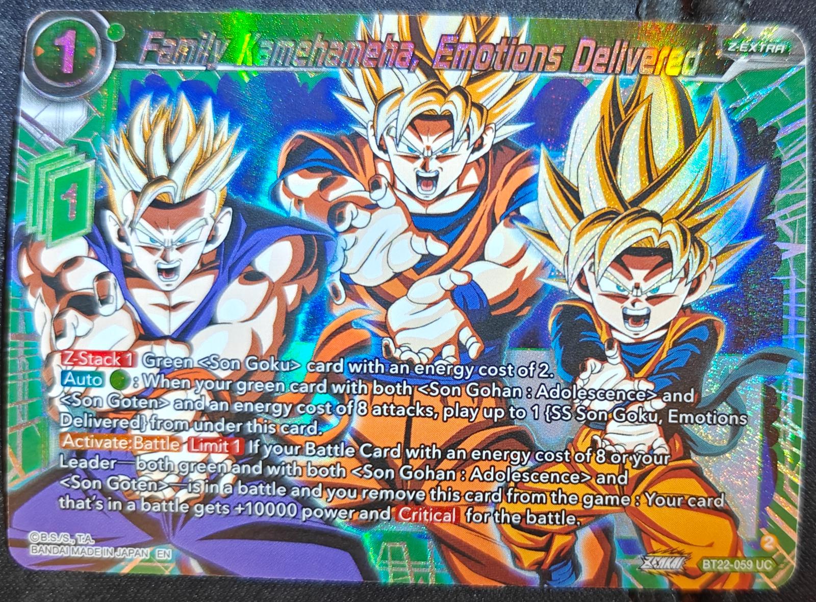 Family Kamehameha, Emotions Delivered [Foil] BT22-059