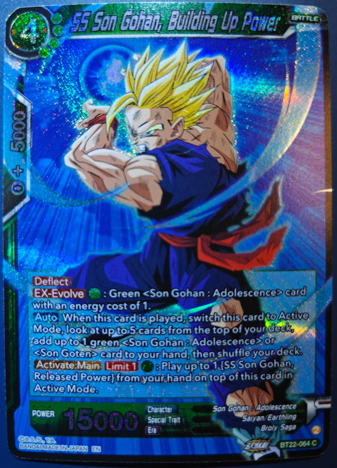 SS Son Gohan, Building Up Power [Foil] BT22-064