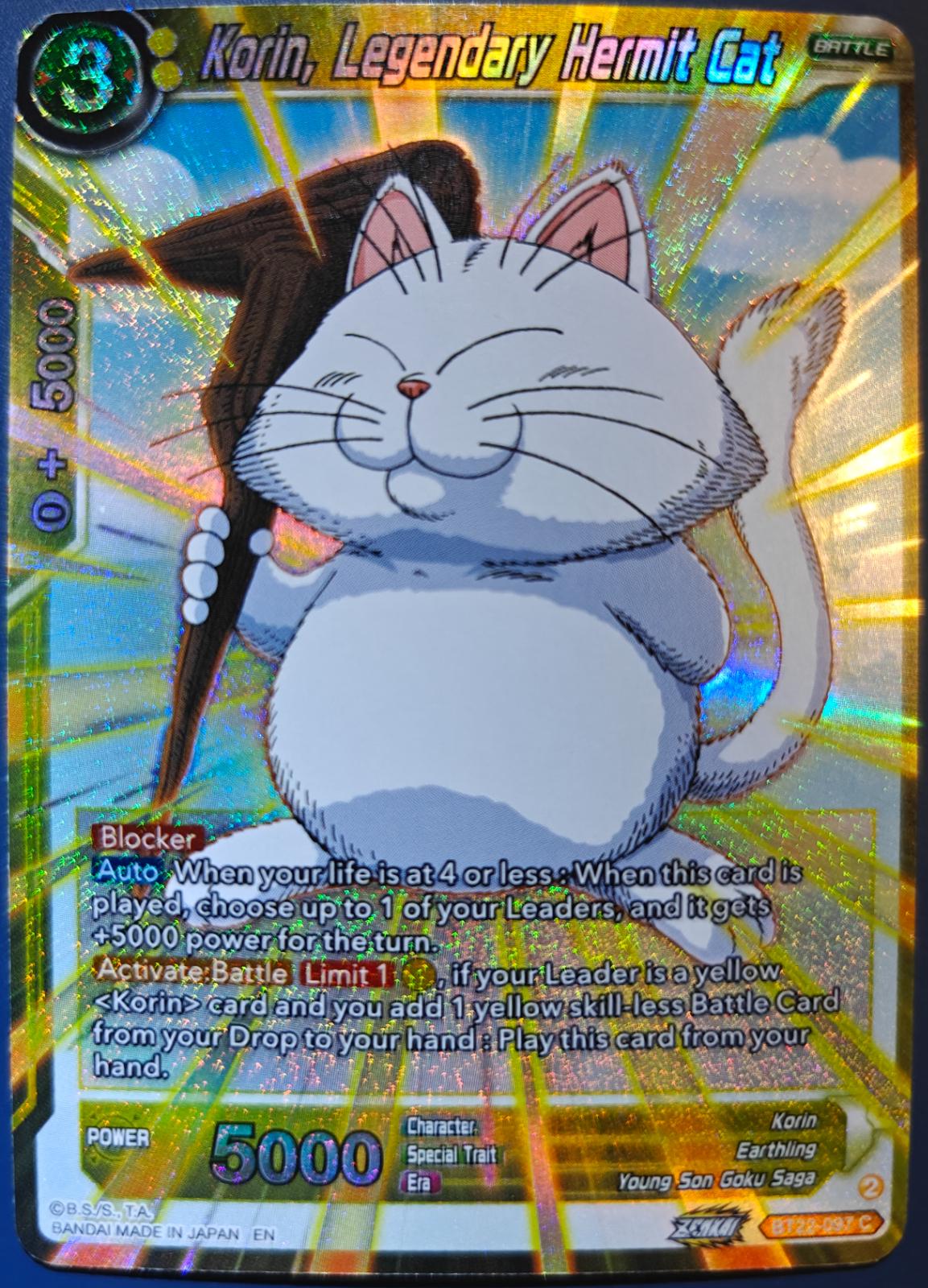 Korin, Legendary Hermit Cat [Foil] BT22-097