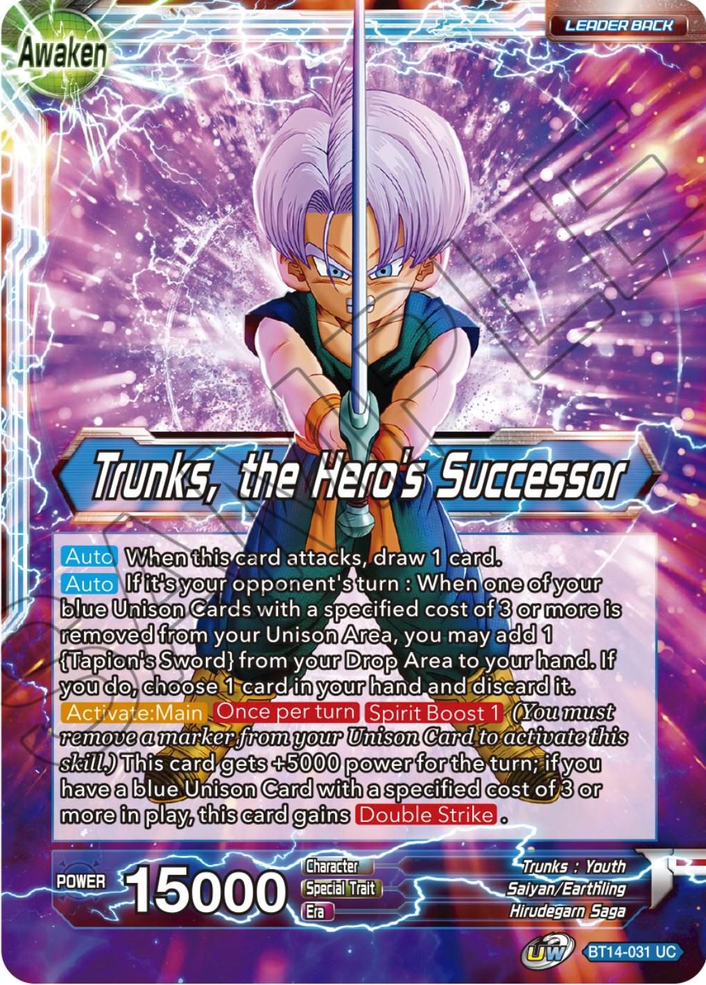 Trunks // Trunks, the Hero's Successor BT14-031