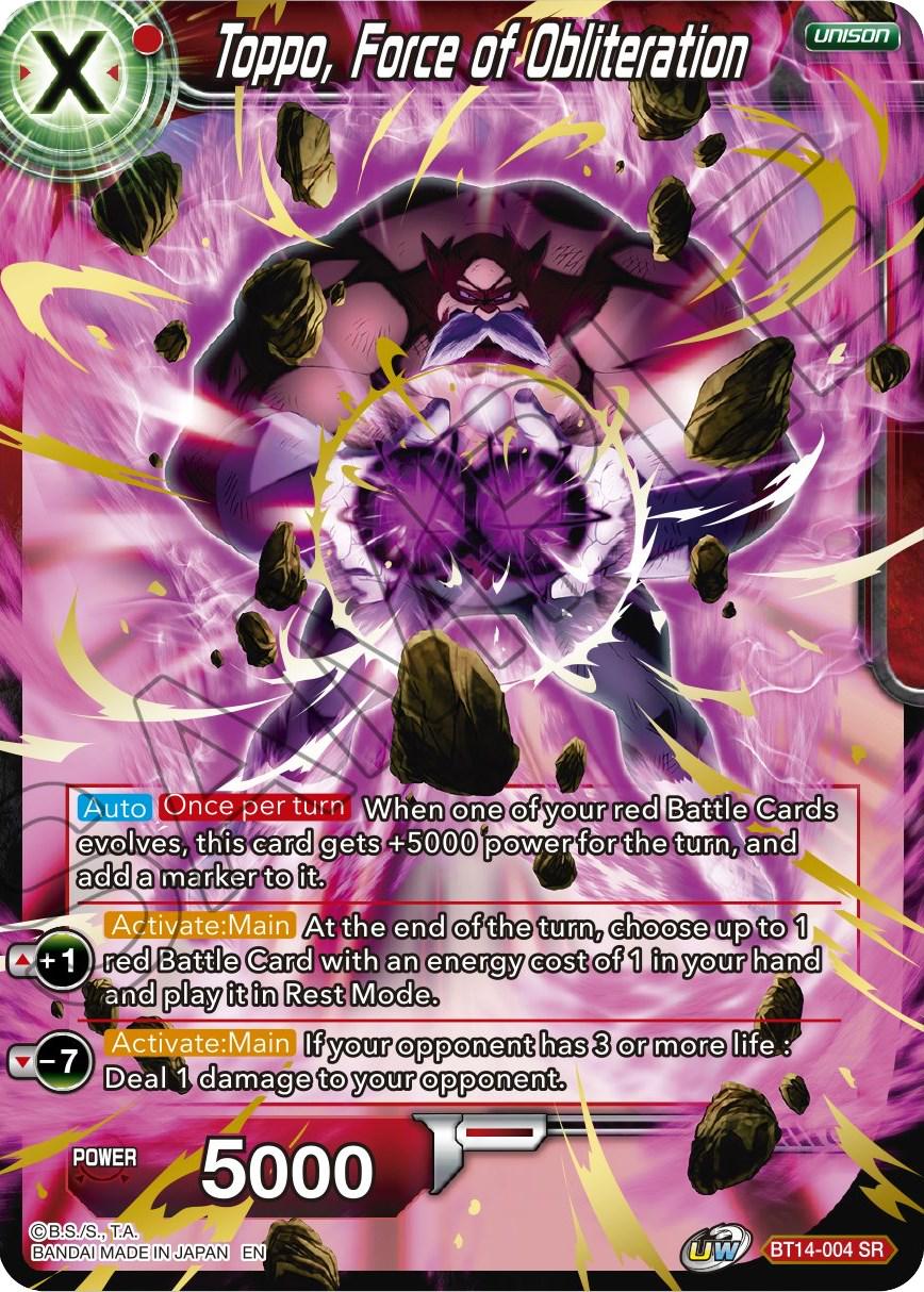 Toppo, Force of Obliteration BT14-004