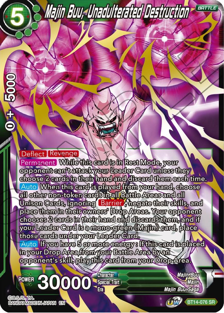 Majin Buu, Unadulterated Destruction BT14-076