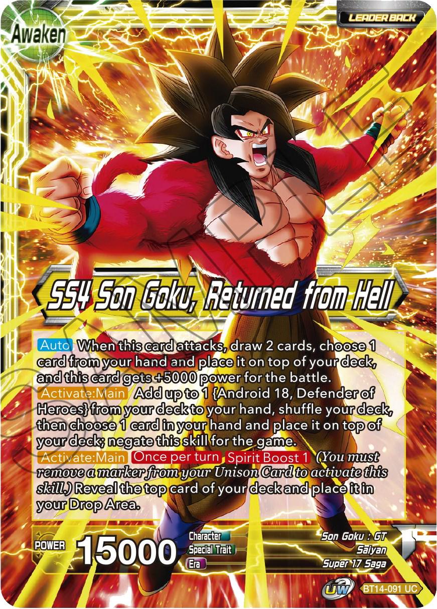 Son Goku // SS4 Son Goku, Returned from Hell BT14-091