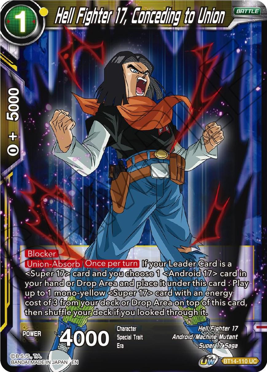 Hell Fighter 17, Conceding to Union BT14-110