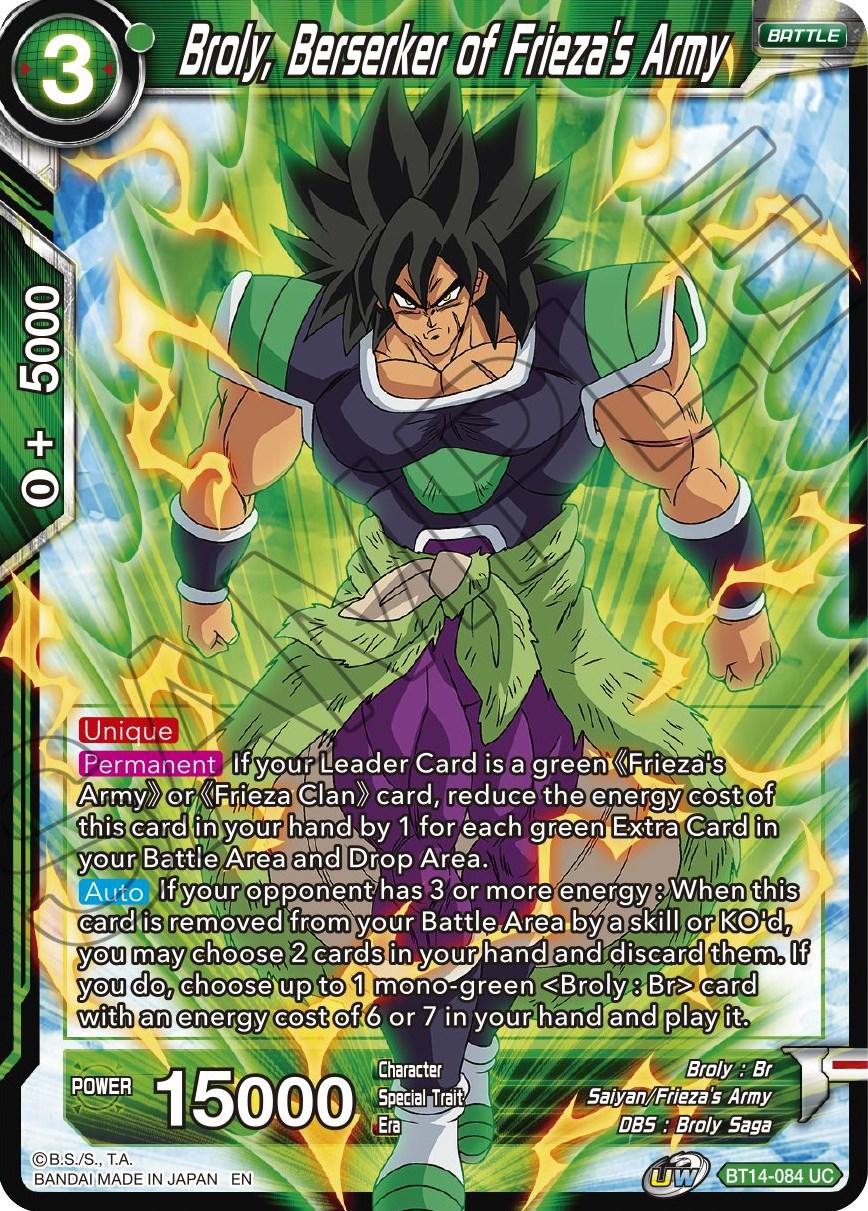 Broly, Berserker of Frieza's Army BT14-084