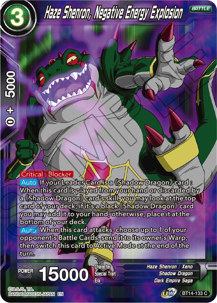 Haze Shenron, Negative Energy Explosion BT14-133