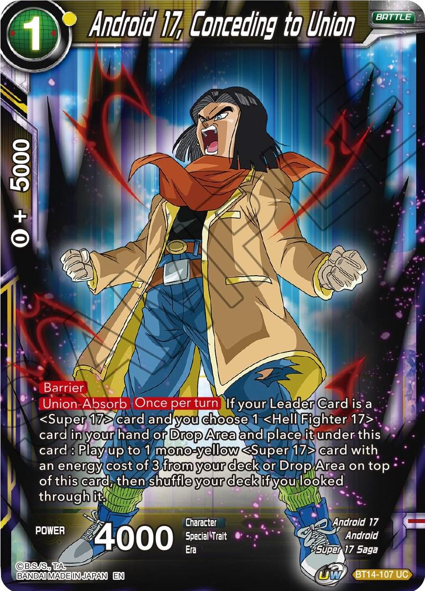 Android 17, Conceding to Union BT14-107