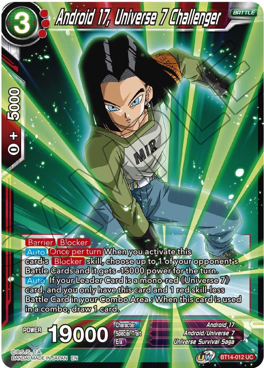 Android 17, Universe 7 Challenger BT14-012