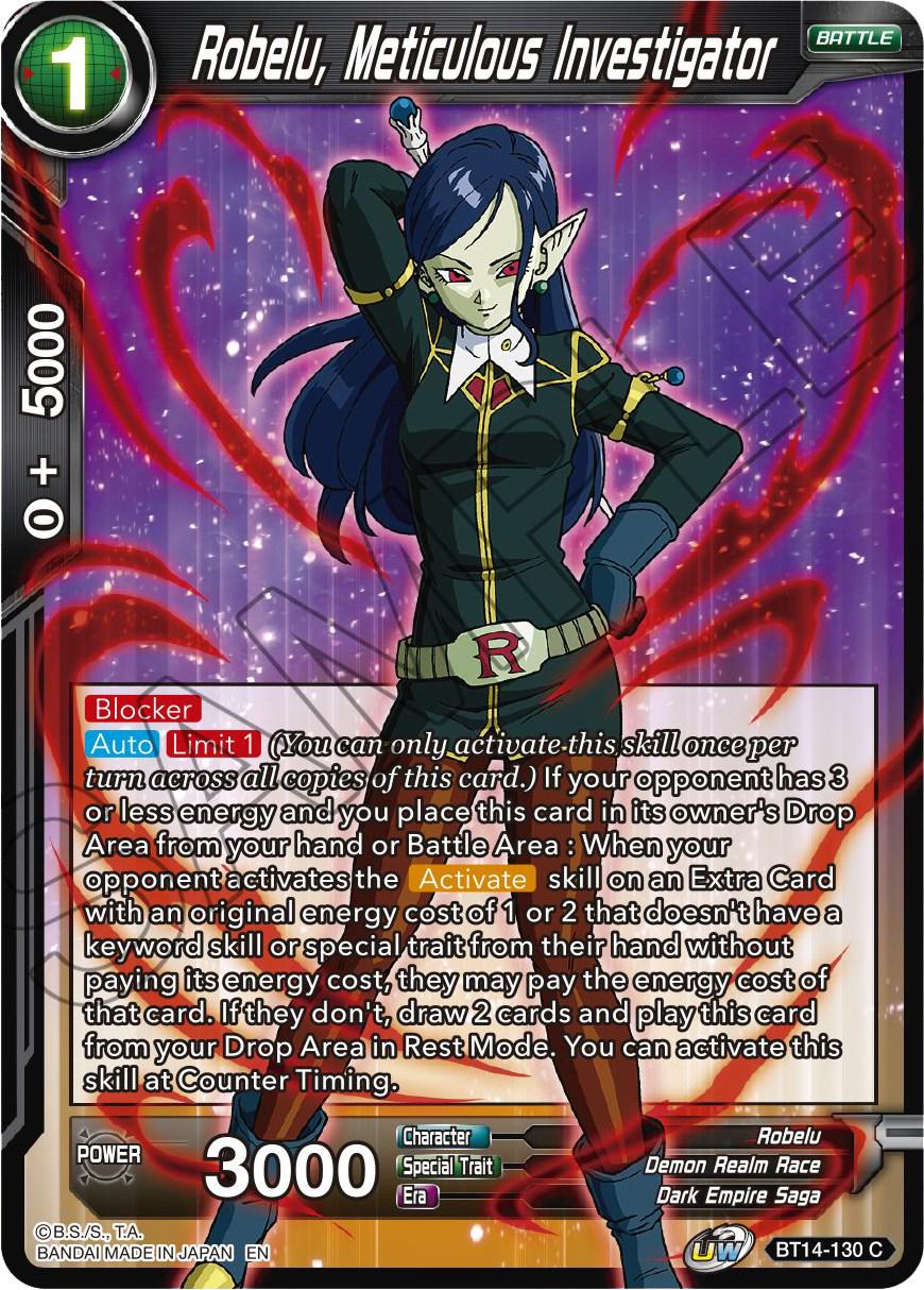 Robelu, Meticulous Investigator BT14-130
