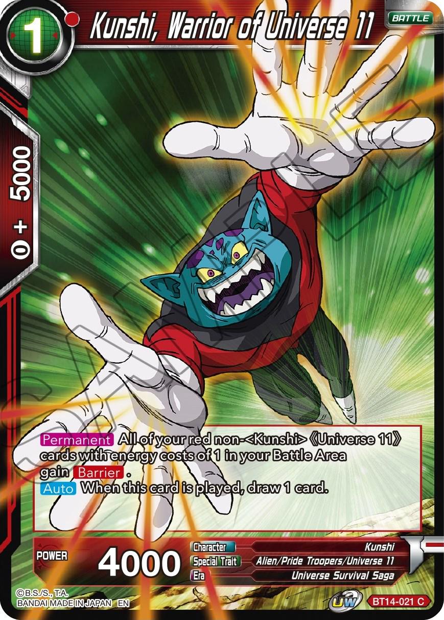 Kunshi, Warrior of Universe 11 BT14-021