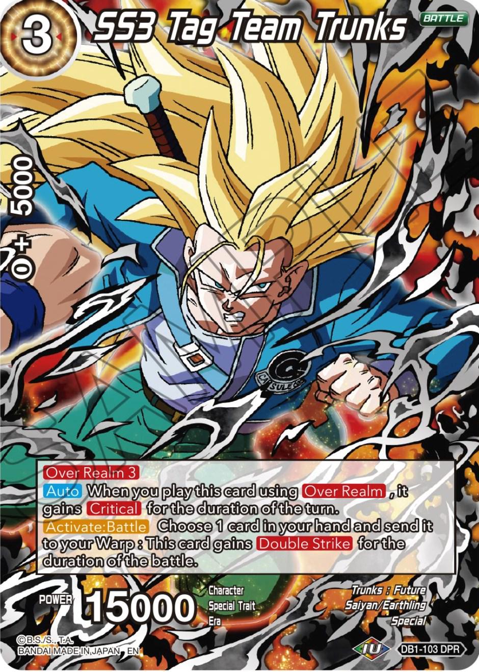SS3 Tag Team Trunks [Non-Holo] DB1-103