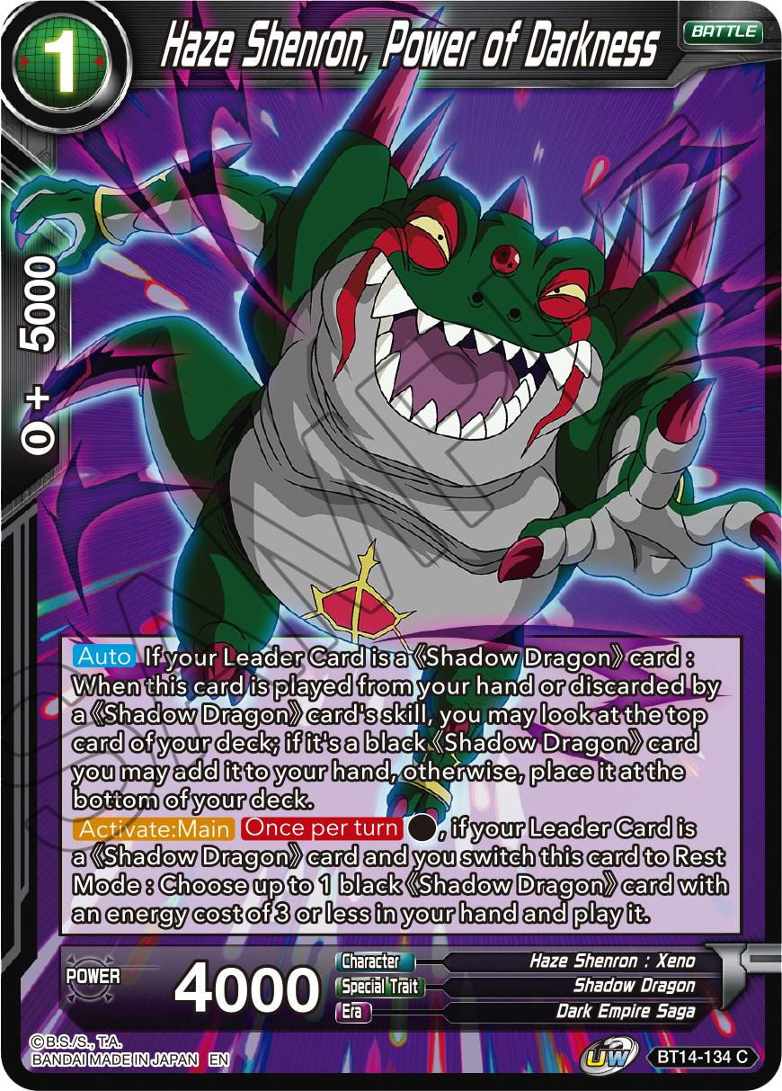 Haze Shenron, Power of Darkness BT14-134