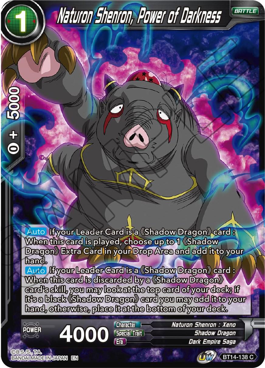 Naturon Shenron, Power of Darkness BT14-138