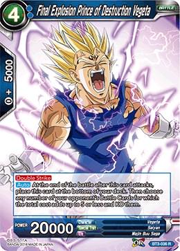 Final Explosion Prince of Destruction Vegeta BT3-036