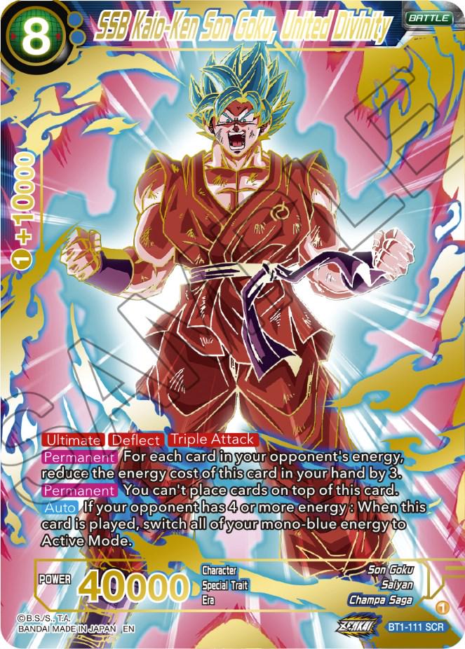 SSB Kaio-Ken Son Goku, United Divinity [SCR Foil] BT1-111