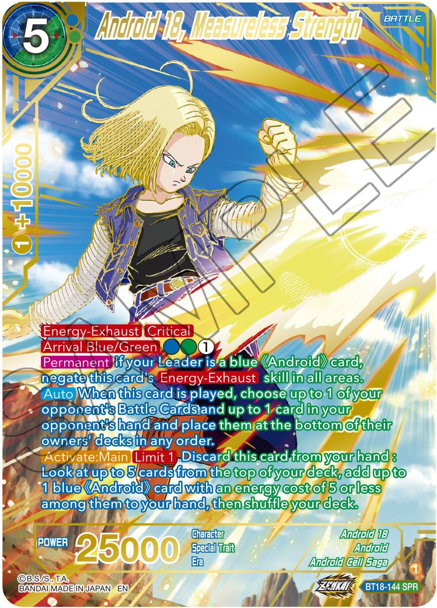 Android 18, Measureless Strength [SPR] BT18-144