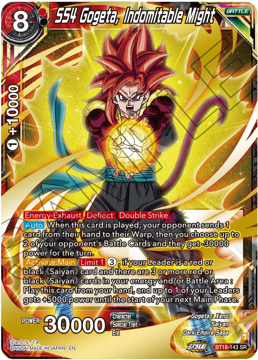SS4 Gogeta, Indomitable Might BT18-143