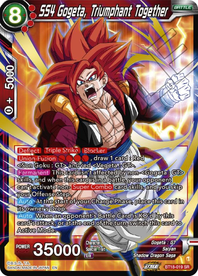 SS4 Gogeta, Triumphant Together BT18-019