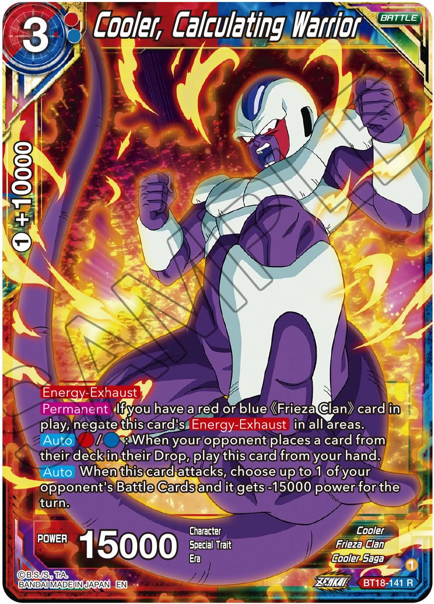 Cooler, Calculating Warrior BT18-141